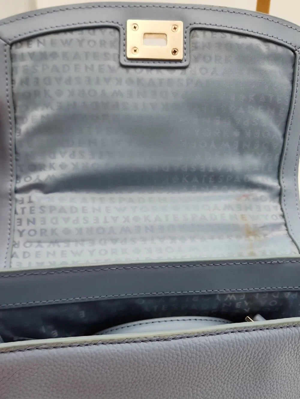 kate spade Powder Blue Pearl-Embellished Leather Satchel